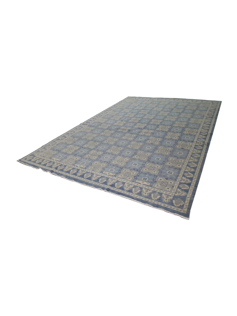 Pacific Khotan 41924 Blue Blue Grey Transitional Hand Knotted Rug