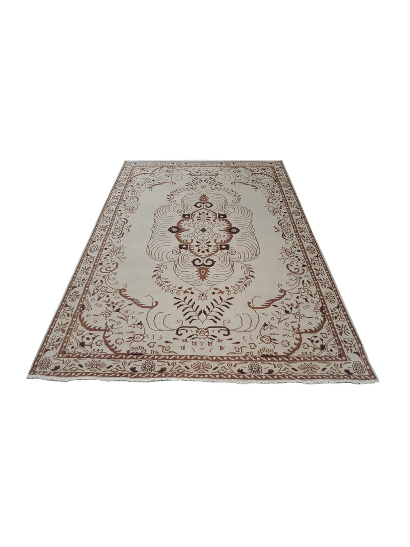 Pacific Khotan 41940 Cream Cream Transitional Hand Knotted Rug