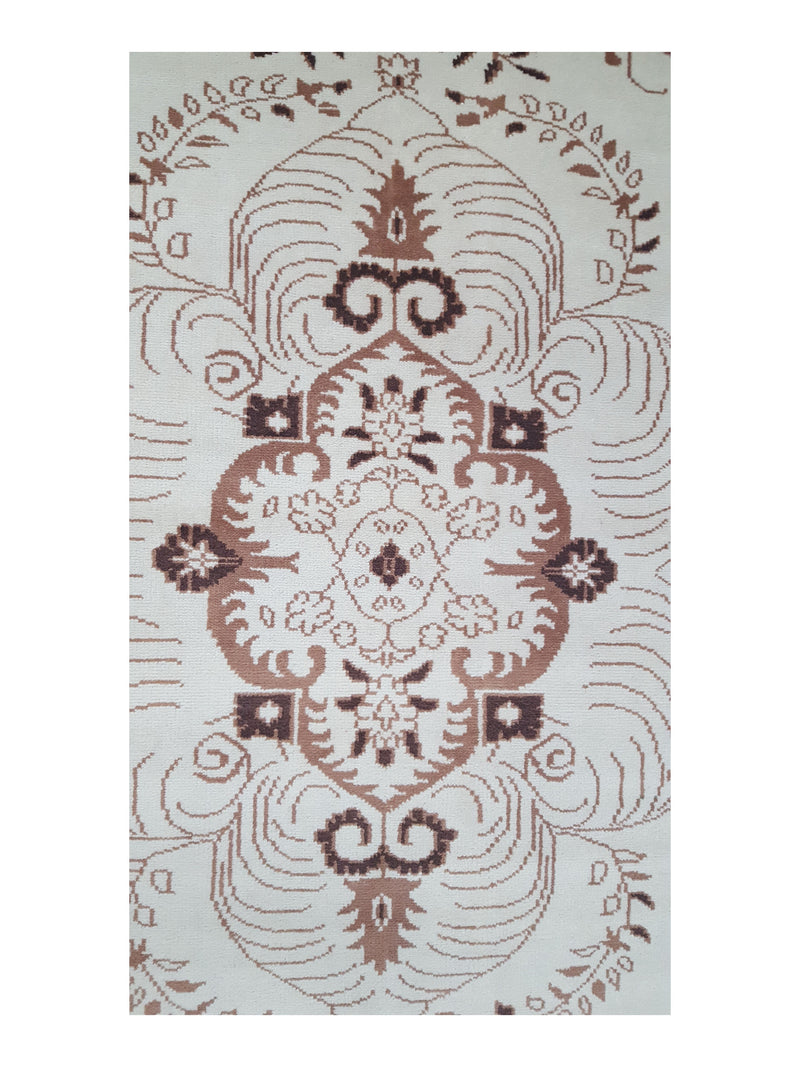 Pacific Khotan 41940 Cream Cream Transitional Hand Knotted Rug