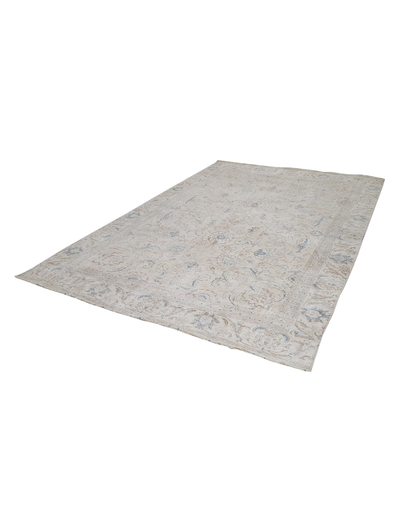 Pacific Vintage 42086 Ivory Ivory Vintage Hand Knotted Rug