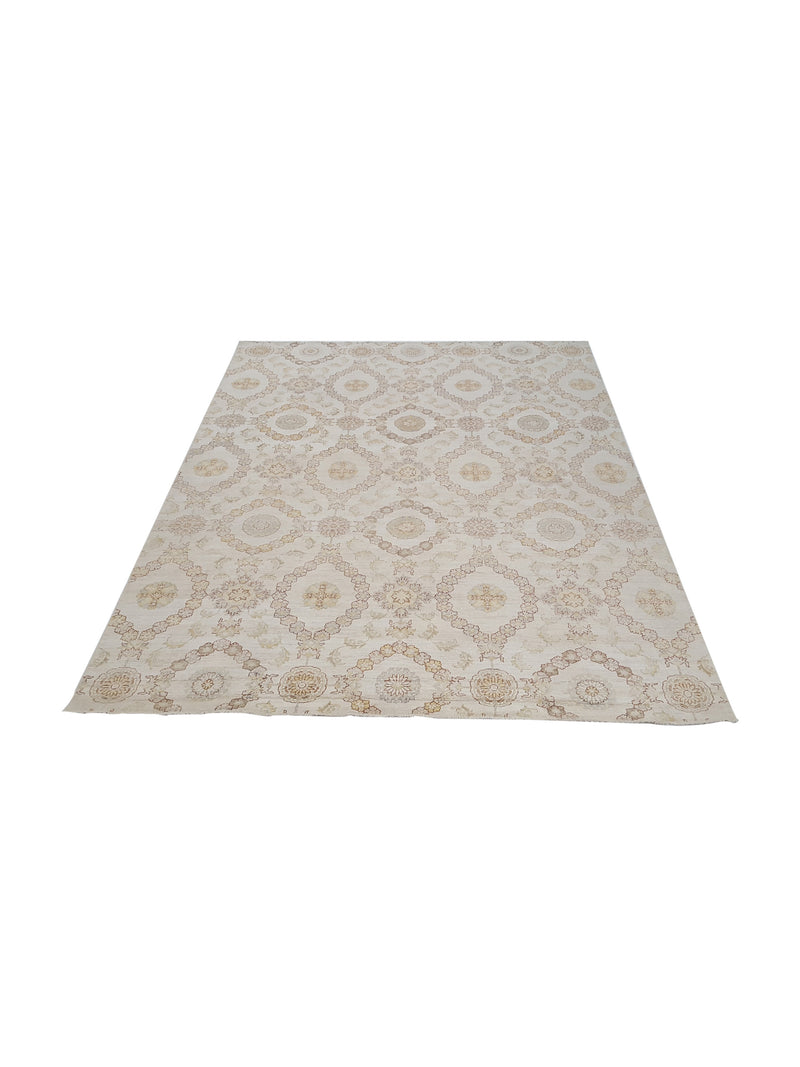 Pacific Ziegler 42151 Ivory Ivory Transitional Hand Knotted Rug