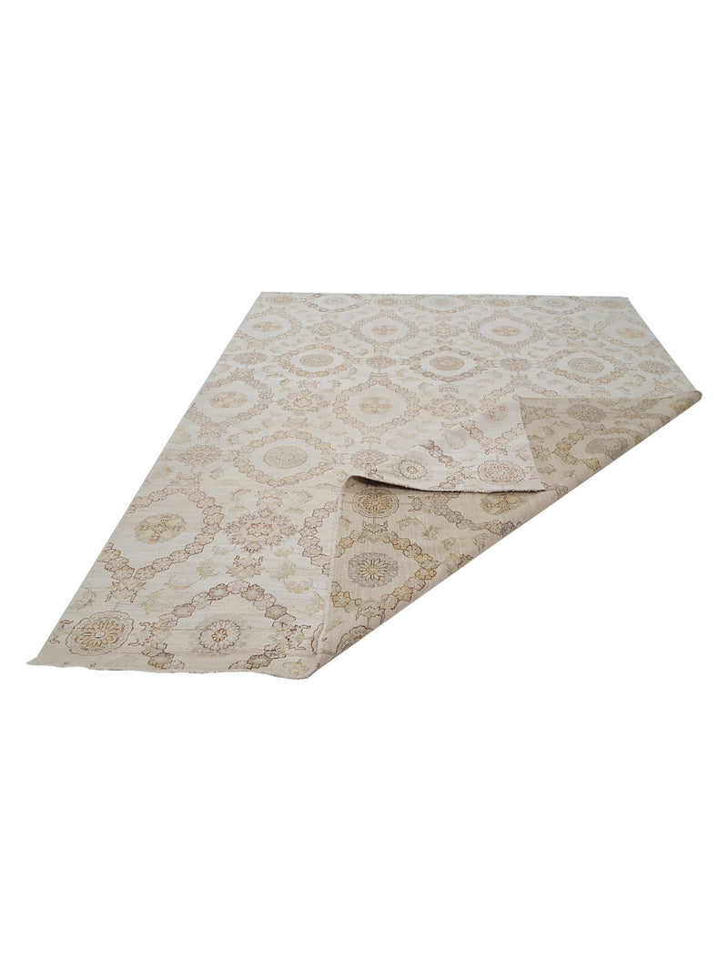 Pacific Ziegler 42151 Ivory Ivory Transitional Hand Knotted Rug