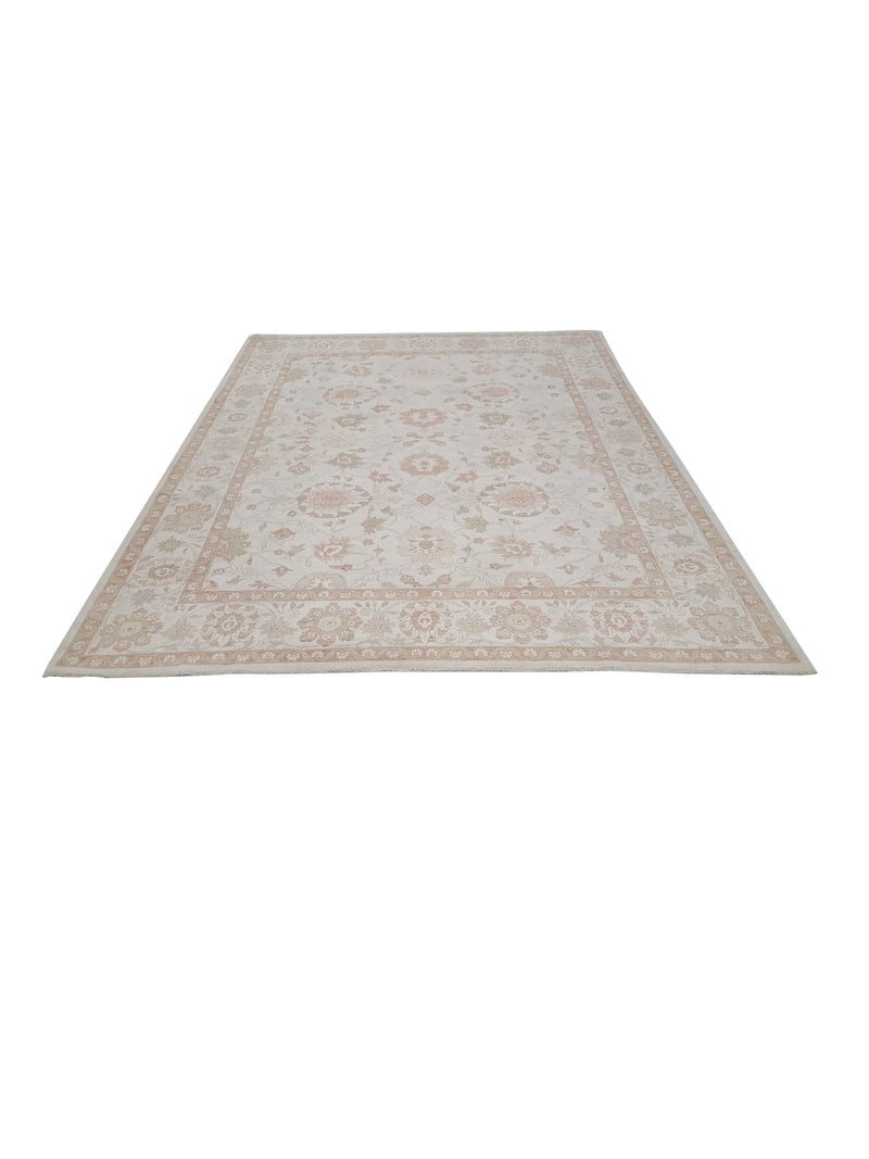 Pacific Ziegler 42153 Ivory Sage Transitional Hand Knotted Rug