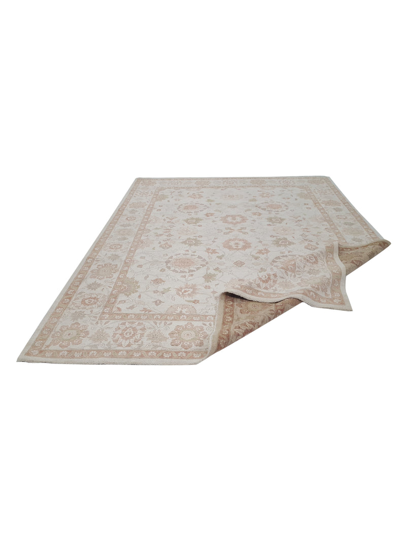 Pacific Ziegler 42153 Ivory Sage Transitional Hand Knotted Rug