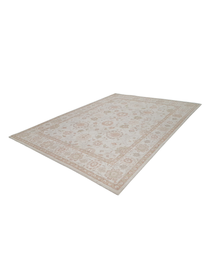 Pacific Ziegler 42153 Ivory Sage Transitional Hand Knotted Rug
