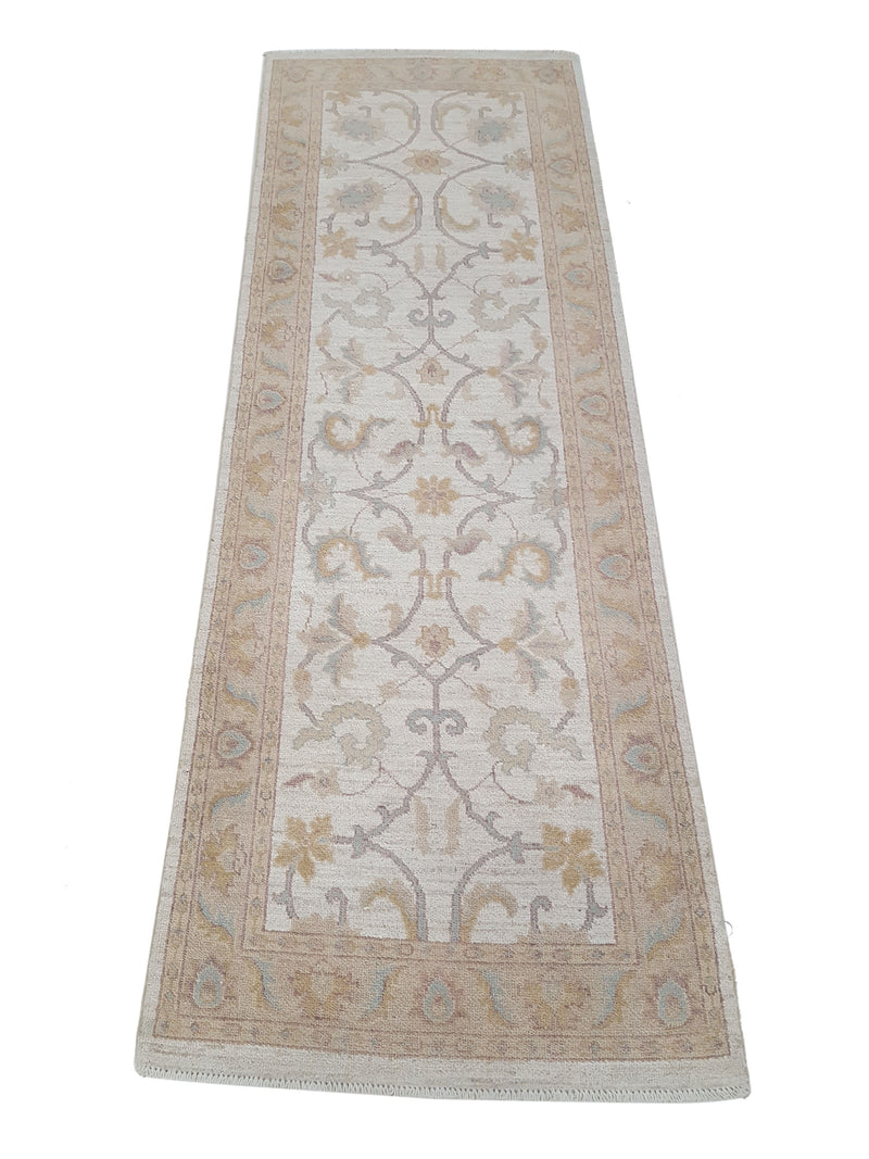 Pacific Ziegler 42198 Ivory Beige Transitional Hand Knotted Rug