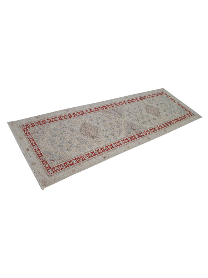 Pacific Ziegler 42206 Ivory Orange Transitional Hand Knotted Rug