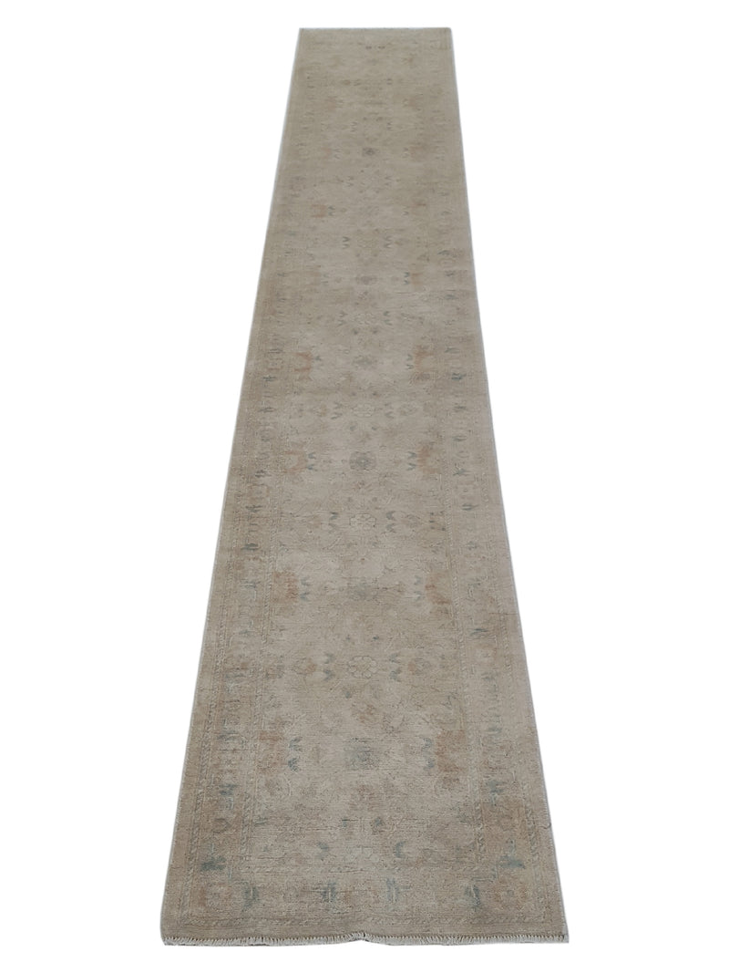 Pacific Ziegler 42240 Ivory Ivory Transitional Hand Knotted Rug