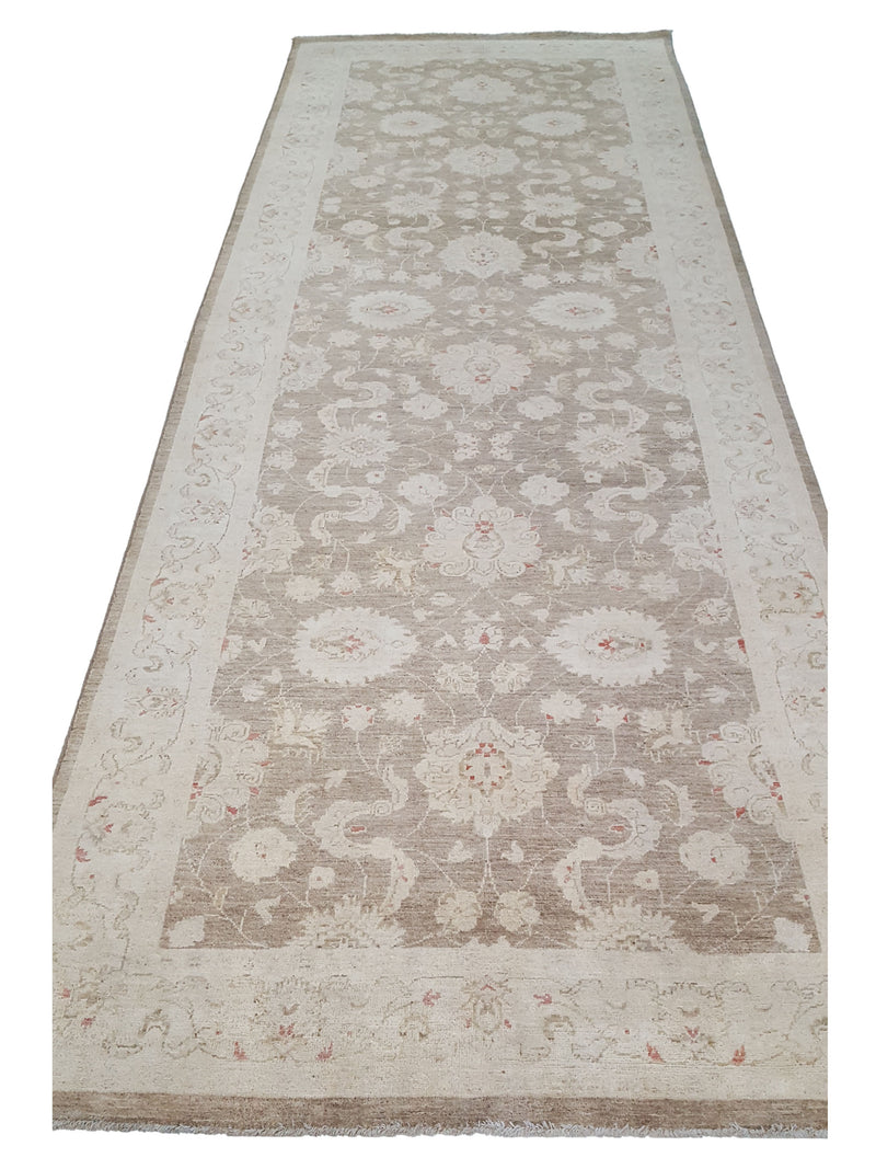 Pacific Ziegler 42246 Brown Ivory Transitional Hand Knotted Rug