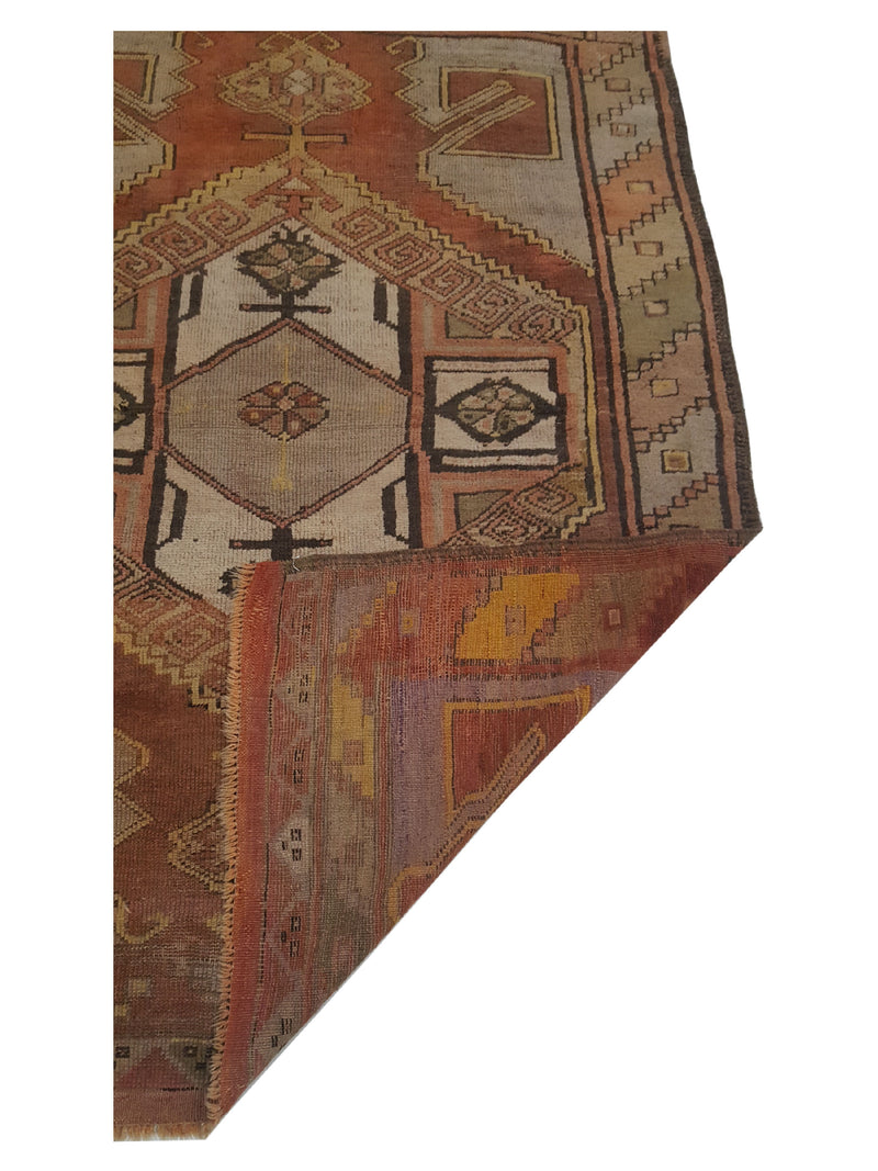 Pacific Anatolian 42264 Coral Multi Traditional Hand Knotted Rug