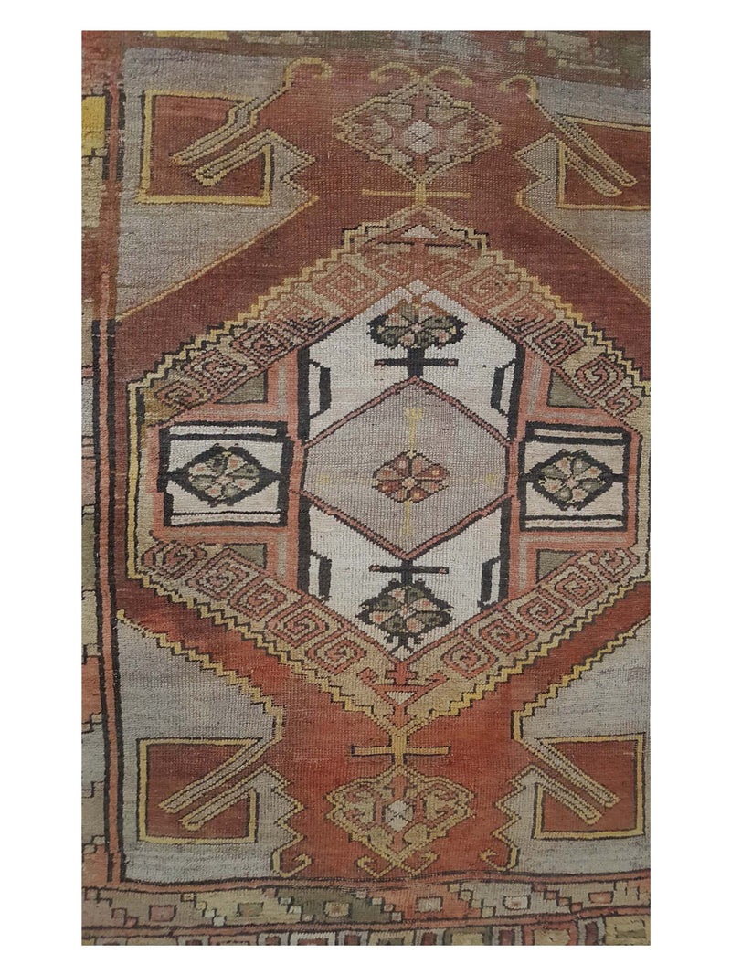 Pacific Anatolian 42264 Coral Multi Traditional Hand Knotted Rug