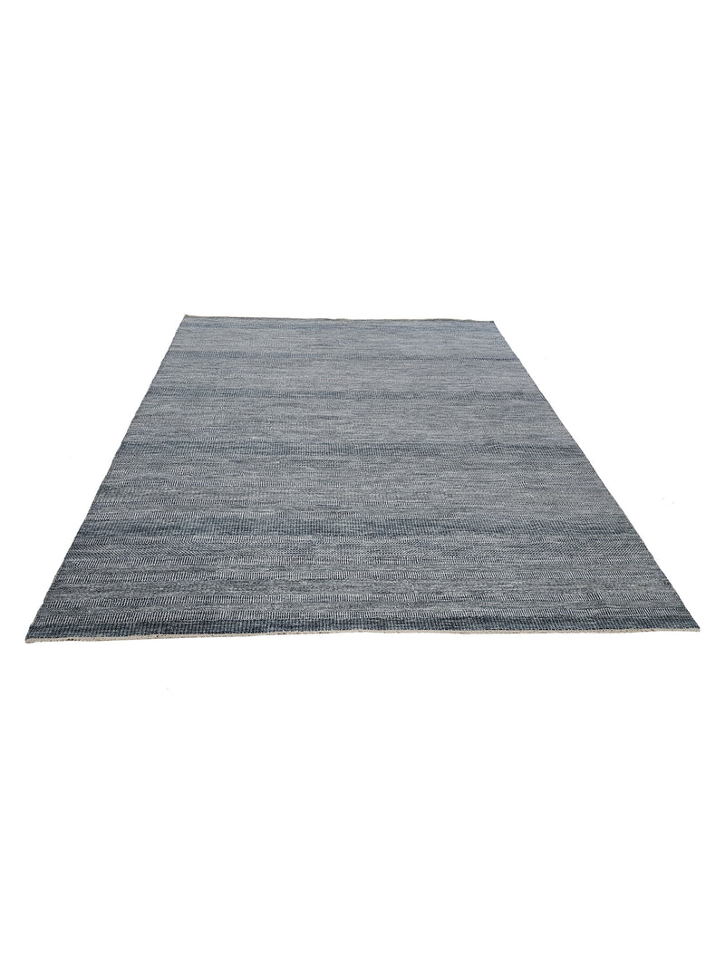 Pacific Flute 42270 Blue Ivory Modern Hand Knotted Rug