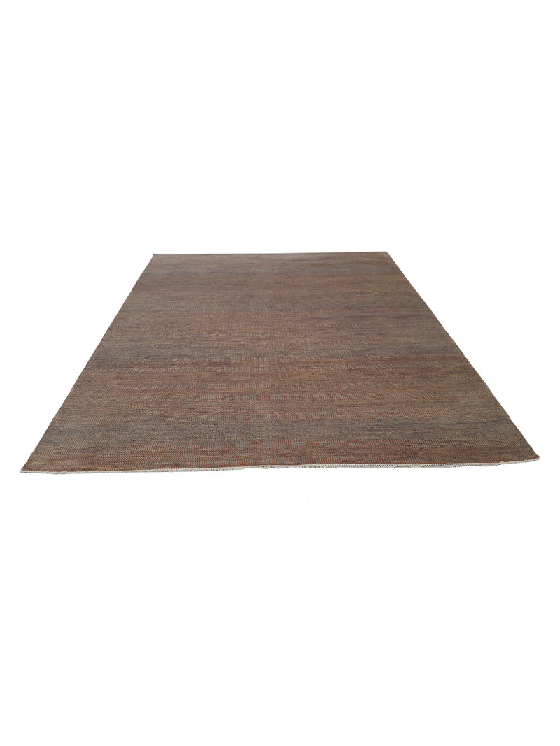 Pacific Flute 42321 Rust Grey Modern Hand Knotted Rug