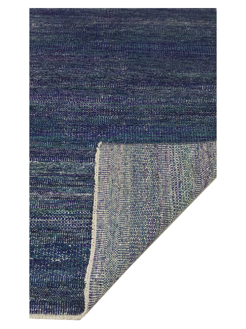 Pacific Flute 42325 Purple Blue Modern Hand Knotted Rug