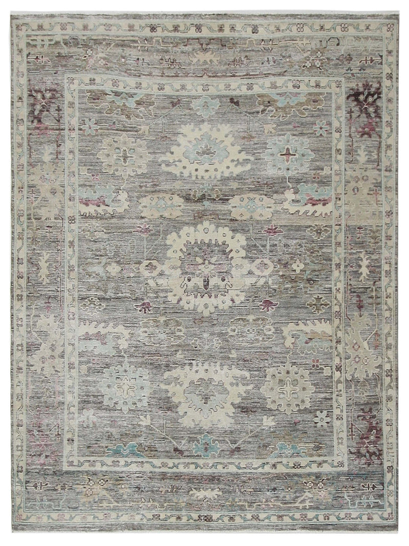 Pacific Ushak Wool Weft Lt.Brown Beige Transitional