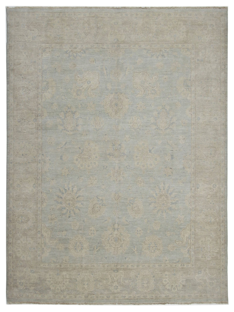 Pacific Ushak Wool Weft Lt.Grey Beige Transitional