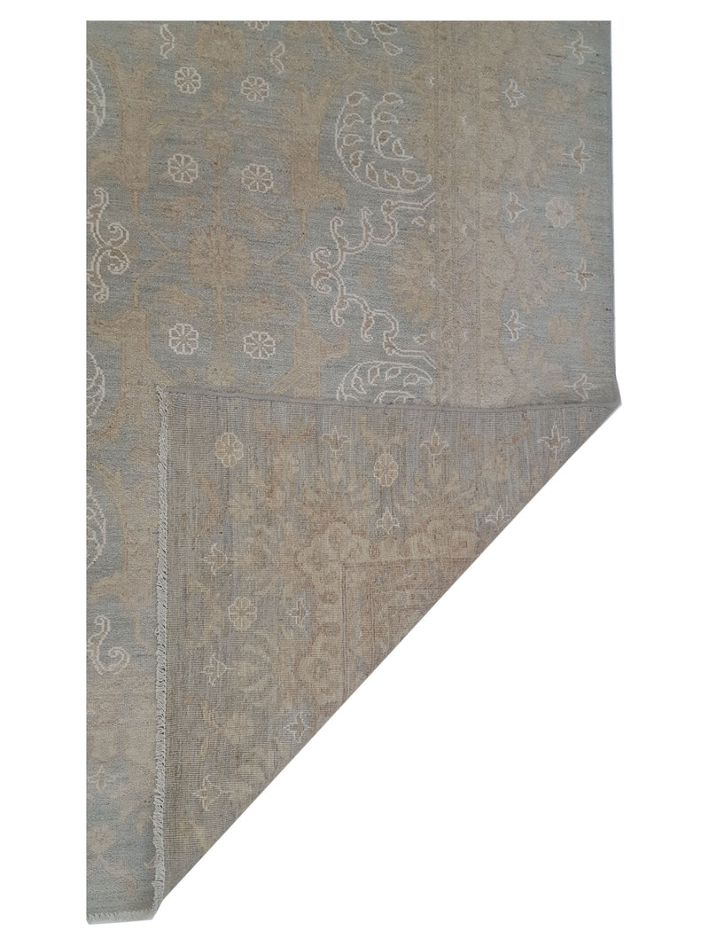 Pacific Ziegler 42349 Teal Gold Transitional Hand Knotted Rug