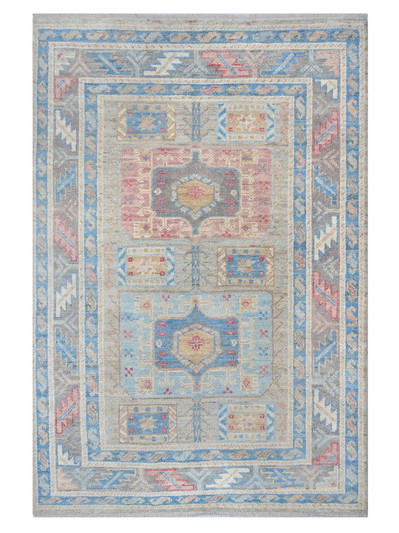 Pacific Ushak Wool Weft Grey Dk.Grey Transitional
