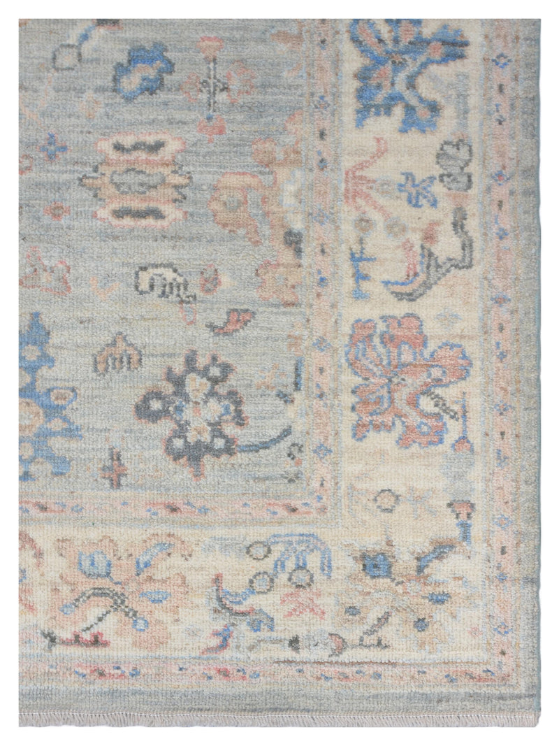 Pacific Ushak 42392 Grey Ivory Transitional Hand Knotted Rug