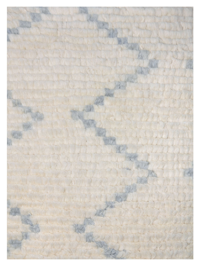 Pacific Moroccan 42423 Ivory Ivory Transitional Hand Knotted Rug