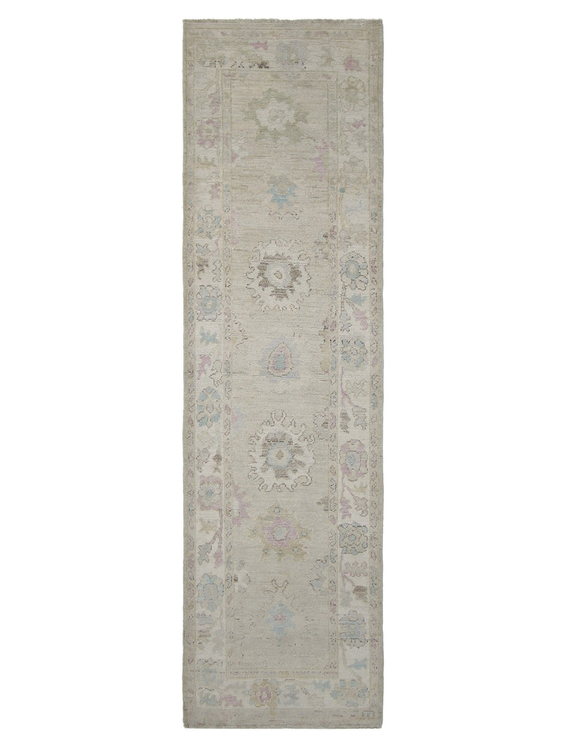 Pacific Ushak Wool Weft Beige Ivory Transitional