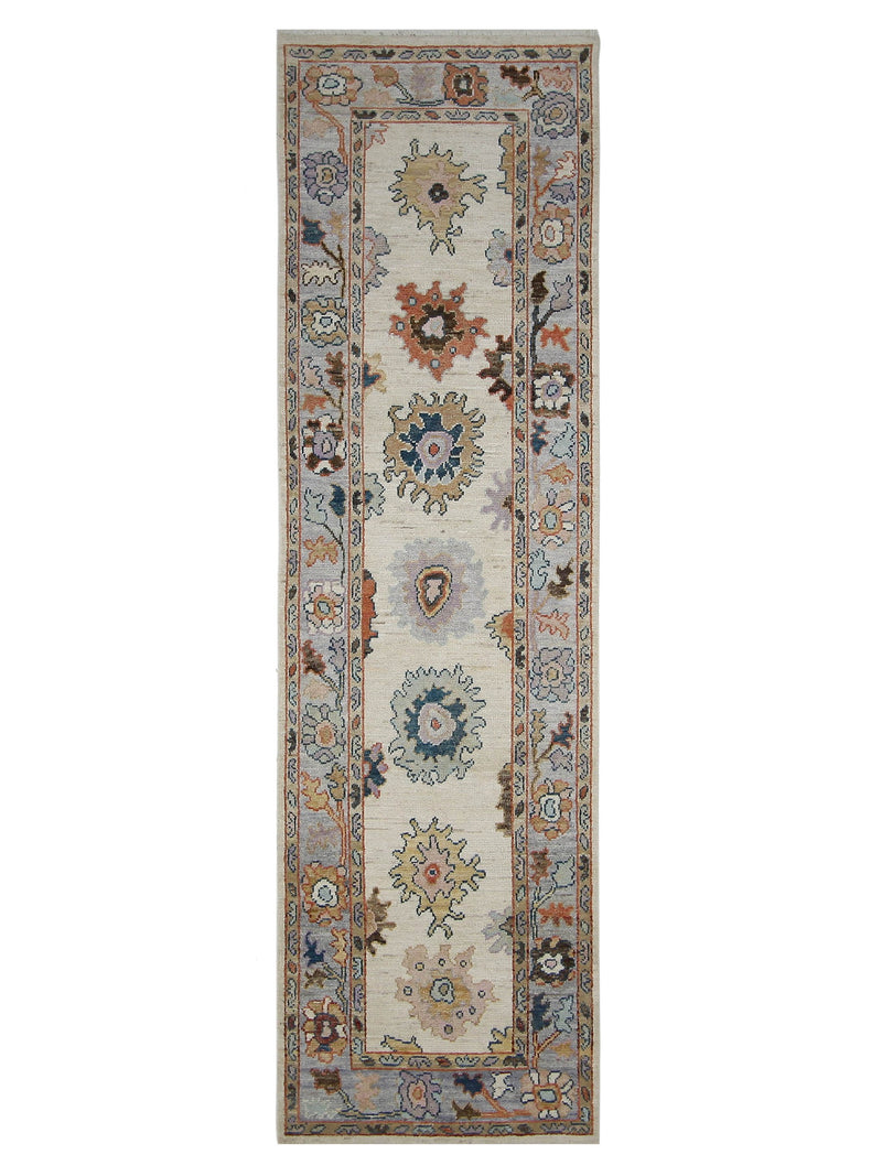 Pacific Ushak Wool Weft Beige Lavender Transitional