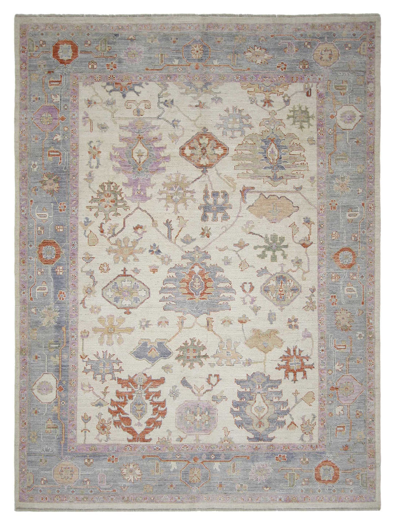 Pacific Ushak Wool Weft Beige Multi Transitional