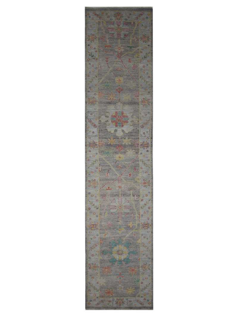 Pacific Ushak Wool Weft Grey Lt.Grey Transitional