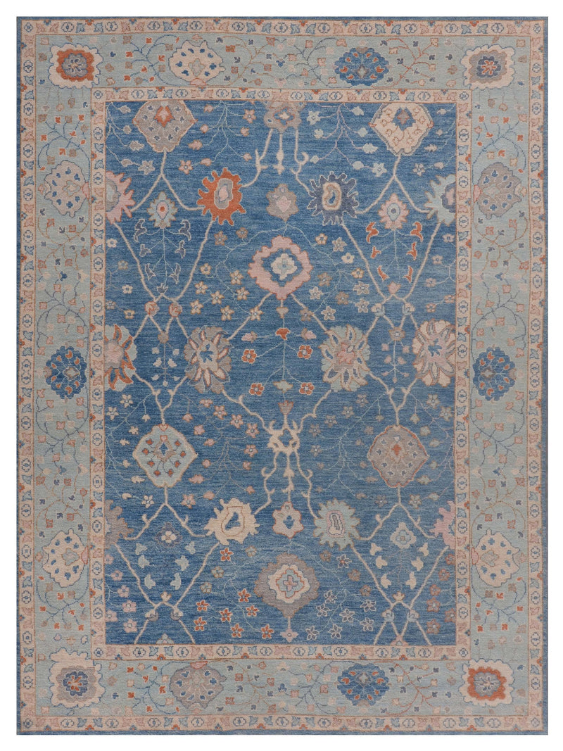 Pacific Ushak Wool Weft Ivory Lt.Grey Transitional