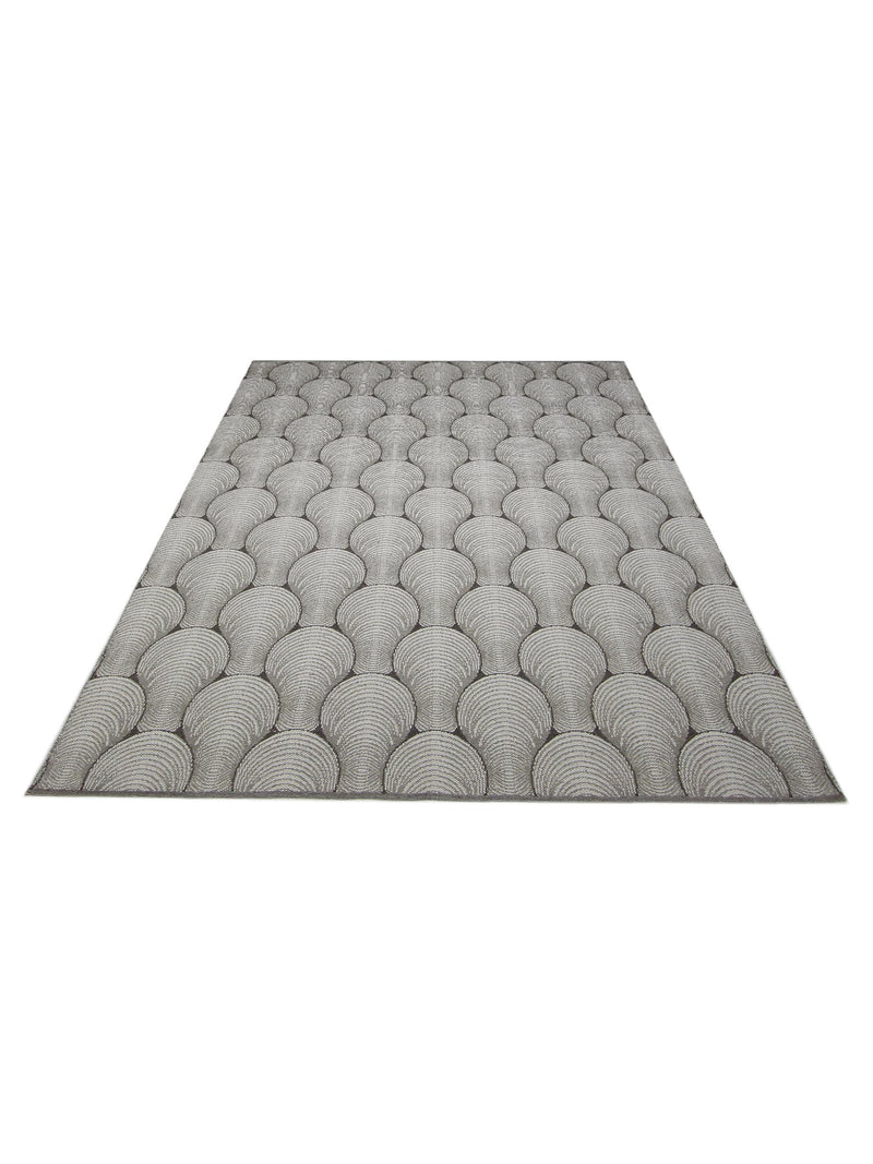 Pacific Meditarian RM-12 Grey White Modern Hand Knotted Rug