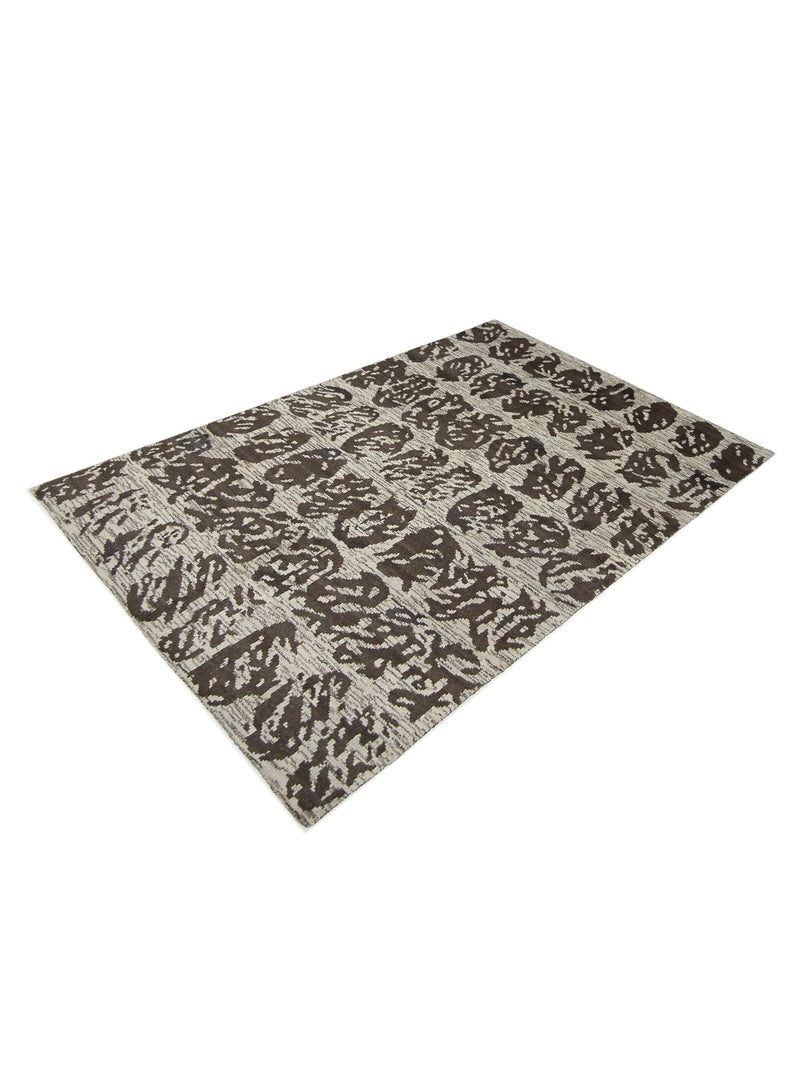 Pacific Moroccan I 42649 Beige Brown Modern Hand Knotted Rug