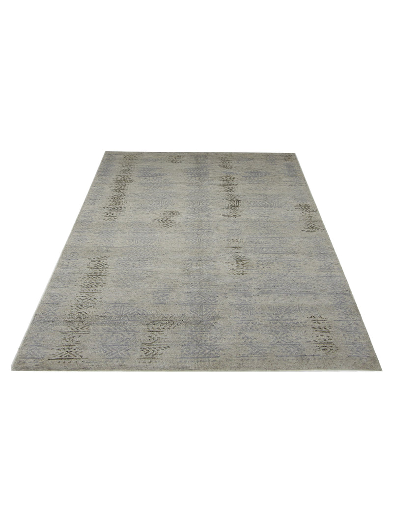 Pacific Moroccan I RM-25 Beige Grey Modern Hand Knotted Rug