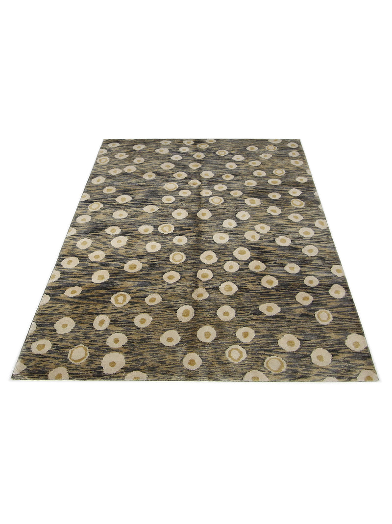 Pacific Moroccan I 42653 Gold Multi Modern Hand Knotted Rug