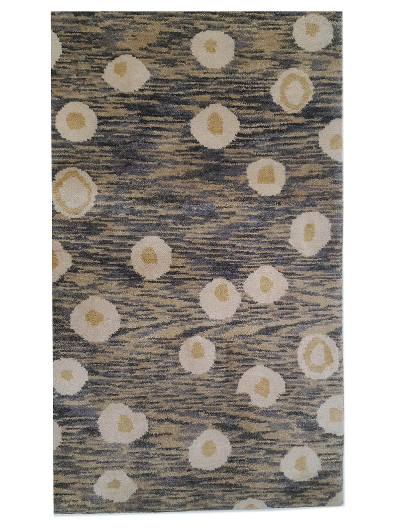 Pacific Moroccan I 42653 Gold Multi Modern Hand Knotted Rug