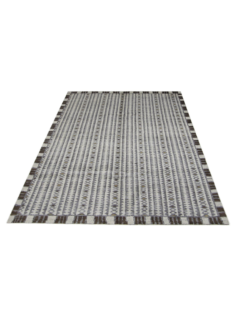 Pacific Moroccan I 42654 Beige Grey Modern Hand Knotted Rug