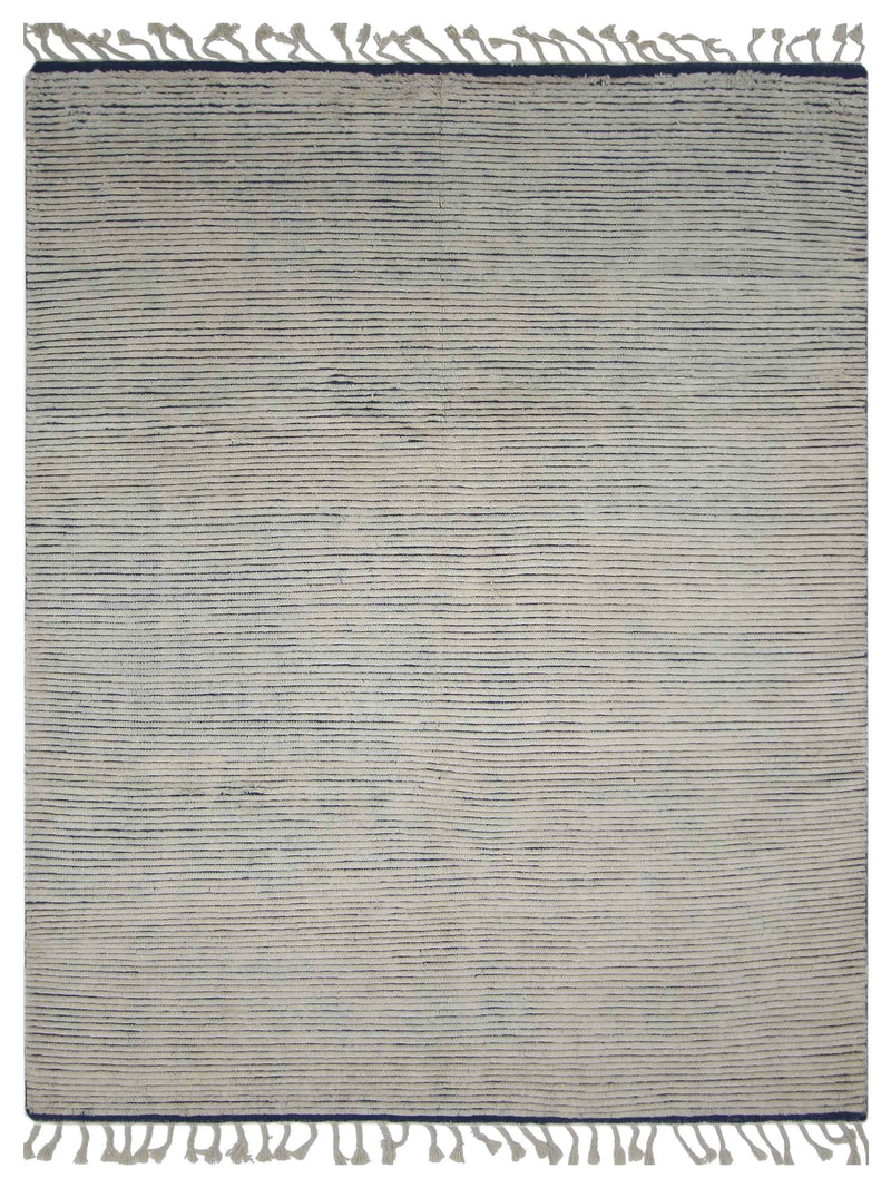 Pacific Moroccan I Ivory Blue Modern