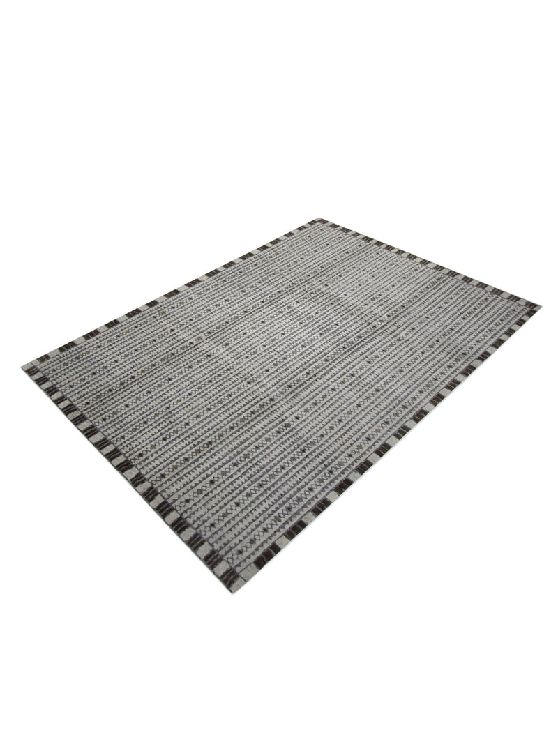 Pacific Moroccan I 42671 Beige Brown Modern Hand Knotted Rug