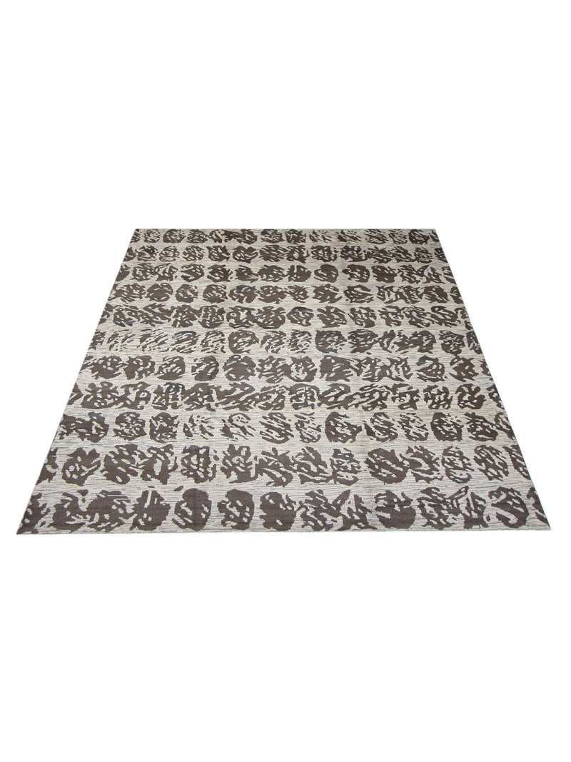 Pacific Moroccan I 42674 Beige Brown Modern Hand Knotted Rug
