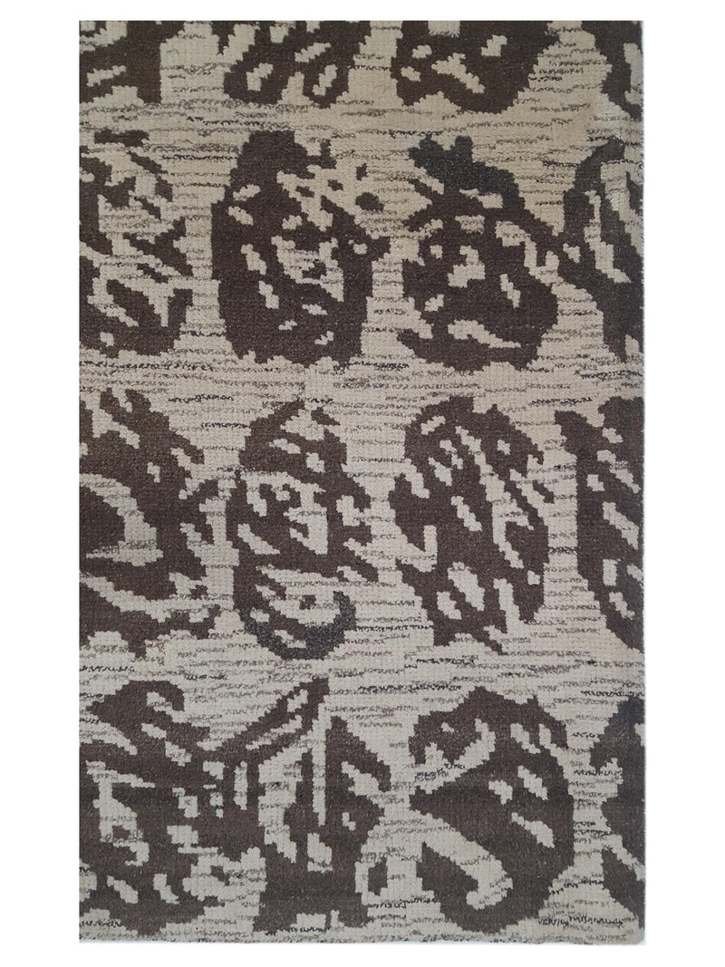 Pacific Moroccan I 42674 Beige Brown Modern Hand Knotted Rug