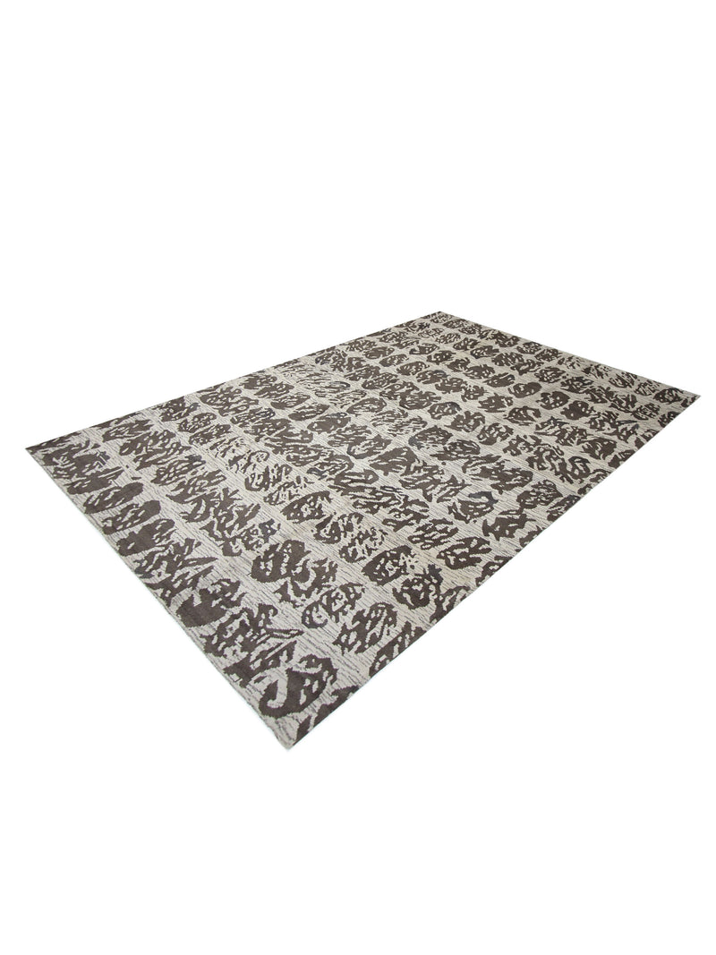 Pacific Moroccan I 42674 Beige Brown Modern Hand Knotted Rug