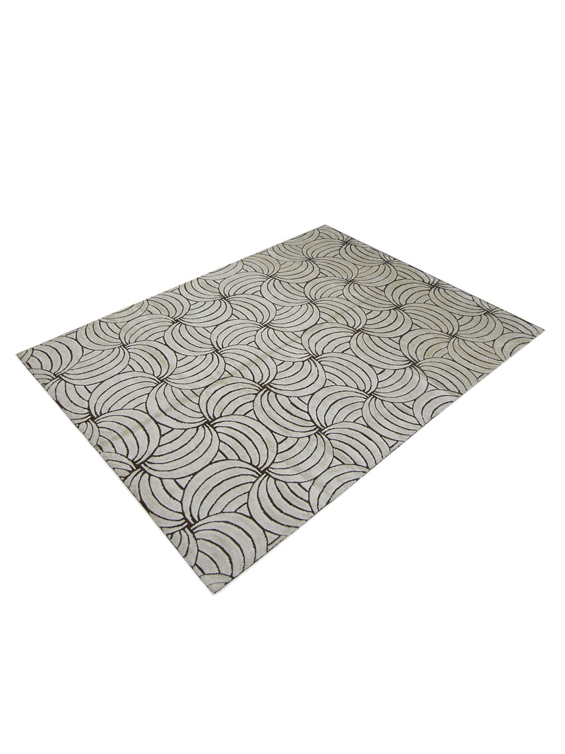 Pacific Nepoli RM-43 Ivory Brown Modern Hand Knotted Rug