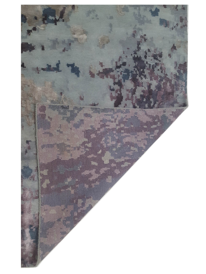 Pacific Nepoli RM-46 Purple Aqua Modern Hand Knotted Rug
