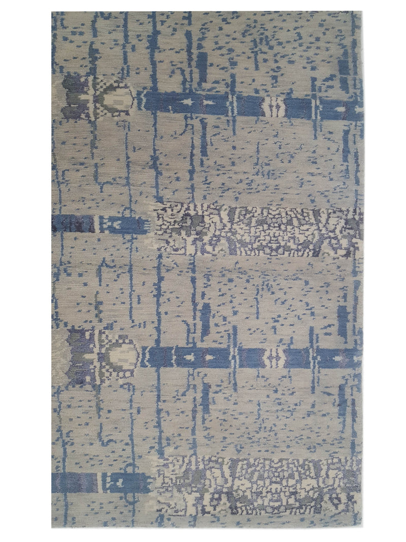 Pacific Nepoli RM-50 Blue Grey Modern Hand Knotted Rug