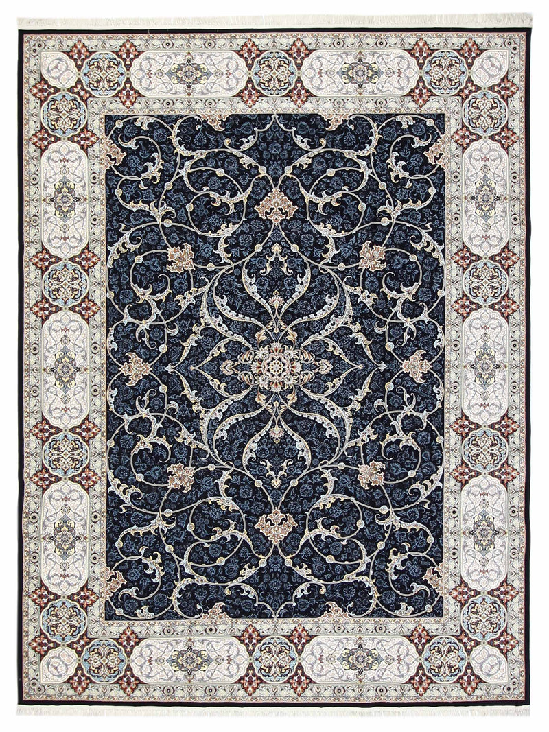 Aira Heirloom Navy Ivory Traditional