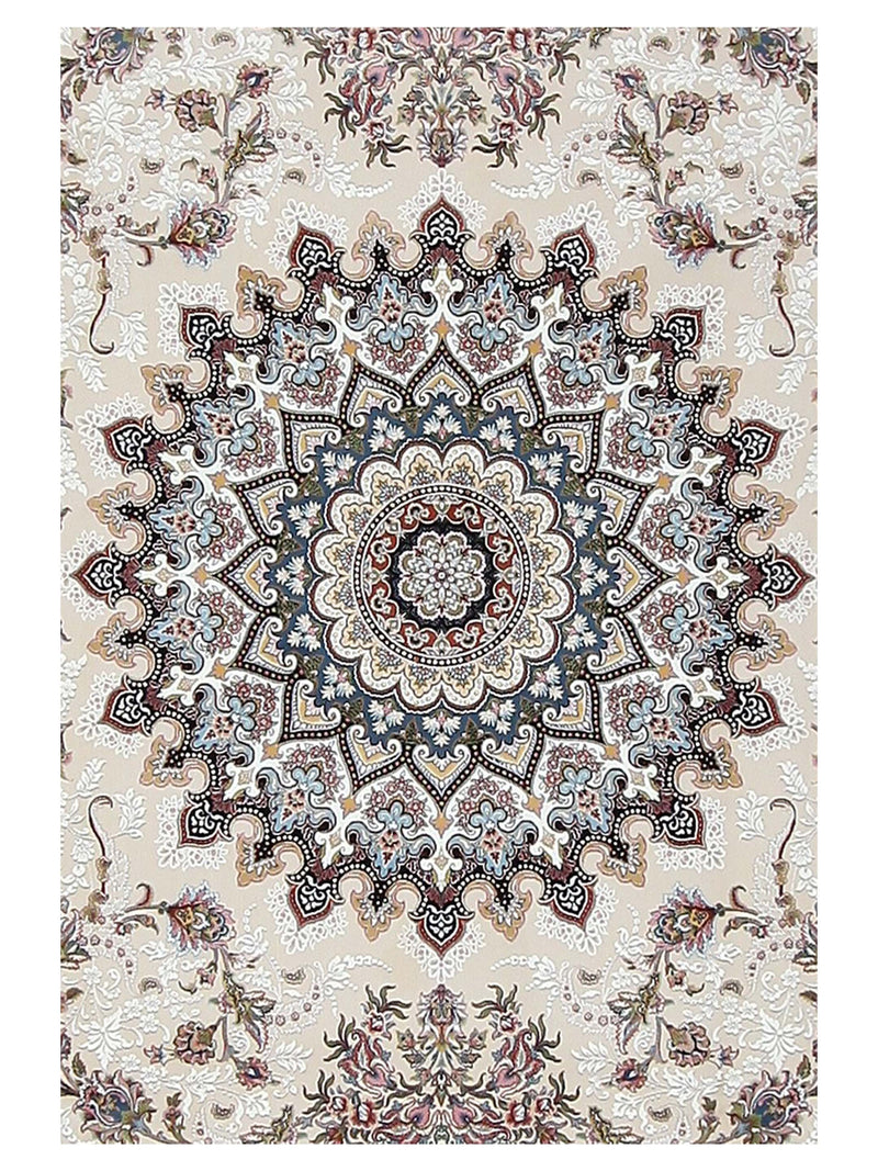 Aira Heirloom 42734 Black Orange Traditional Power Loom Rug