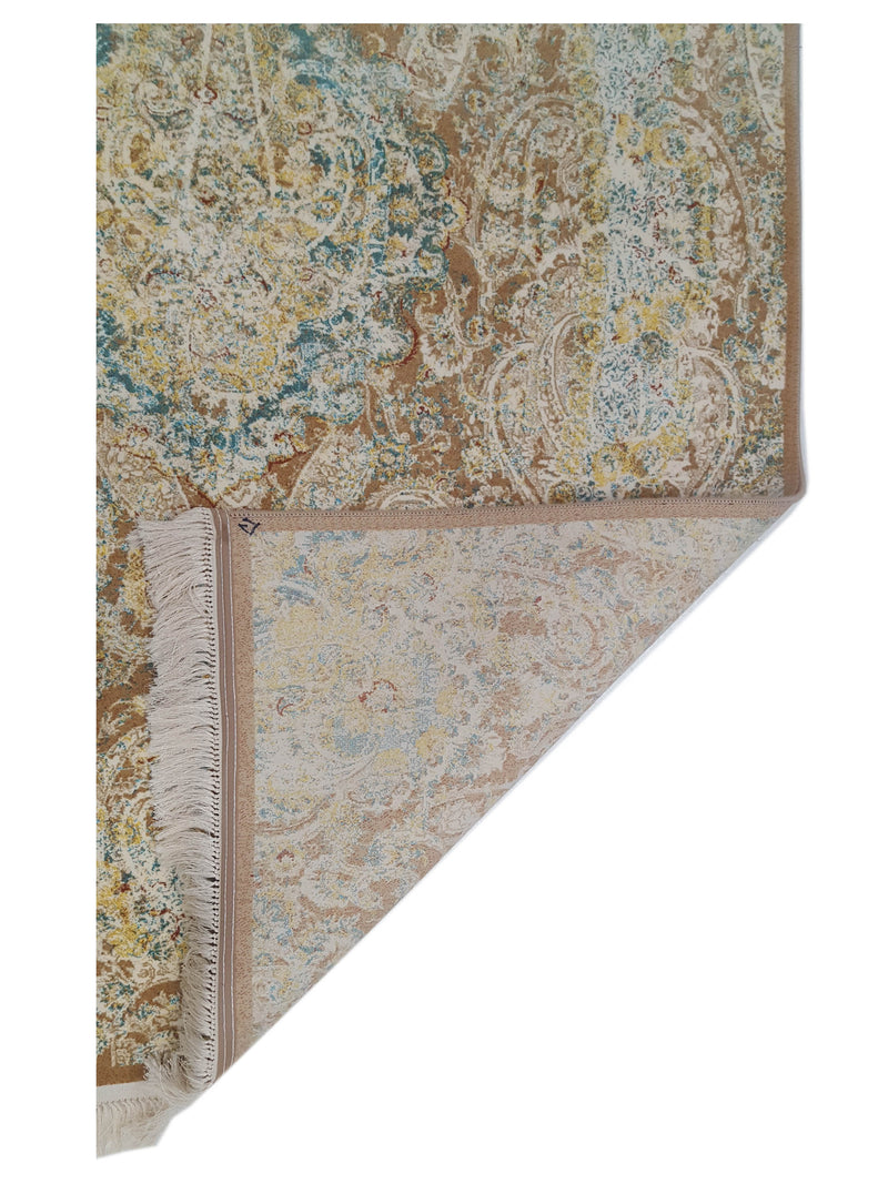 Aira Artisan Heirloom 42757 Camel Ivory Modern Hand Loom Rug
