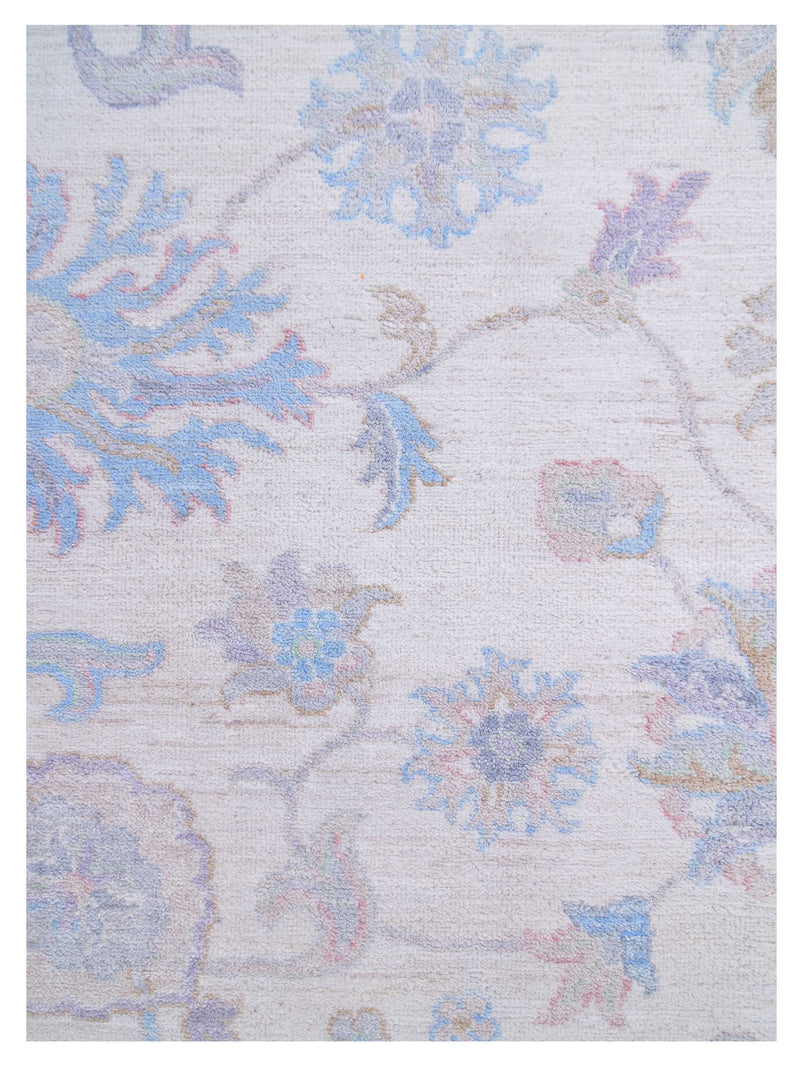 Pacific Ziegler 42780 Ivory Grey Transitional Hand Knotted Rug
