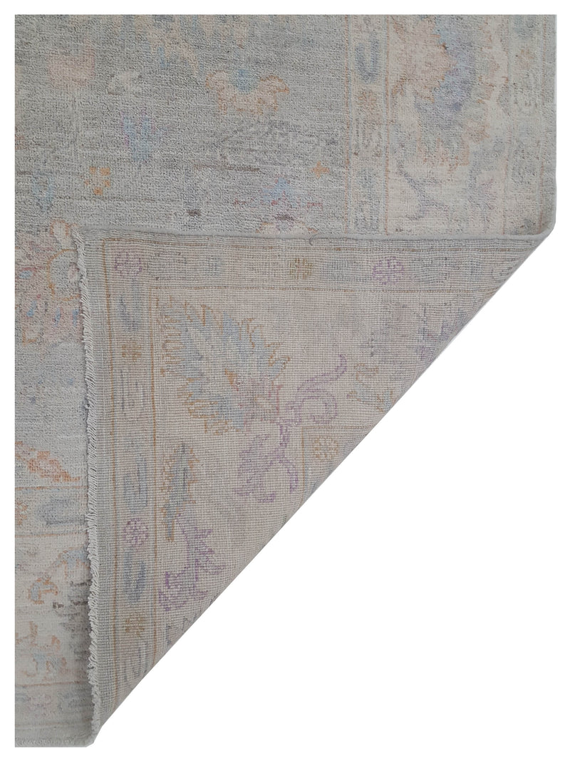 Pacific Ziegler 42802 Grey Ivory Transitional Hand Knotted Rug