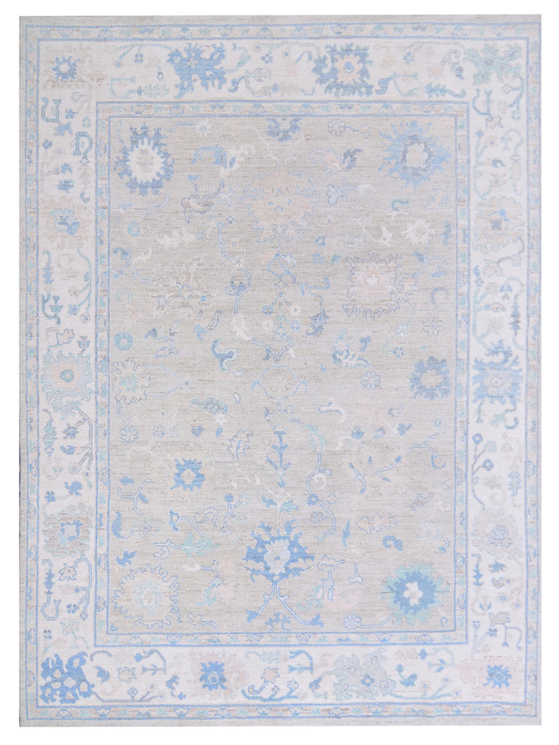 Pacific Ushak Wool Weft Beige Ivory Transitional