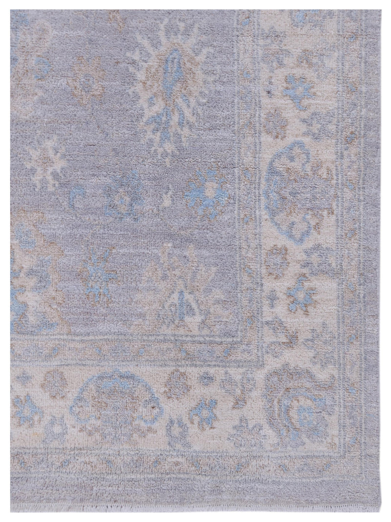 Pacific Ziegler 42830 Grey Ivory Transitional Hand Knotted Rug